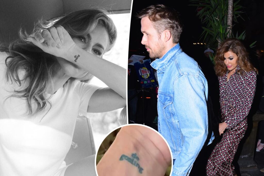 Eva Mendes says her tattoo — seemingly inspired by partner Ryan Gosling — is the ‘only one I’ve ever wanted’
