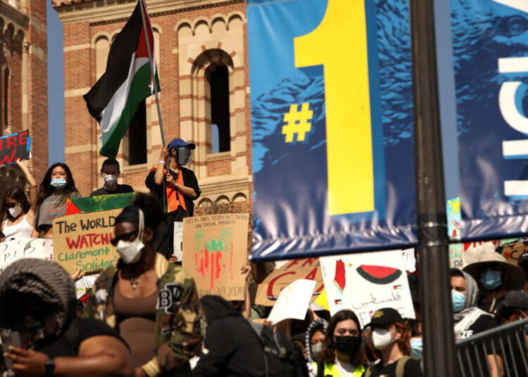 UCLA disciplined a pro-Palestinian protester behind closed doors. Now he’s suing