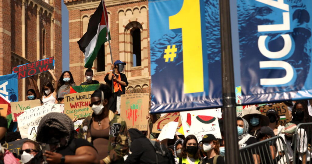 UCLA disciplined a pro-Palestinian protester behind closed doors. Now he’s suing