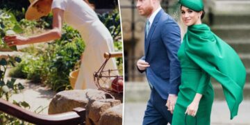 Meghan Markle soaks in the ‘last of summer’ in Montecito garden snap taken pre-UK move
