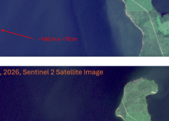 Phantom Island Drifts Across Large Canadian Lake and Vanishes