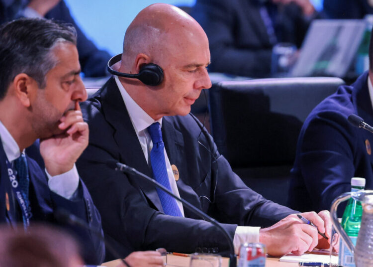 Russian finance minister, invited by Trump, draws objections at G-20 meeting