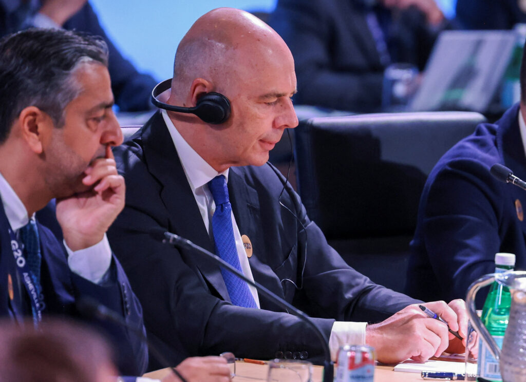 Russian finance minister, invited by Trump, draws objections at G-20 meeting