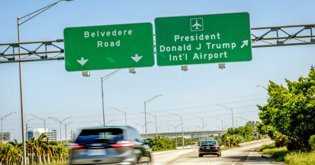 What’s in an Airport Code? In West Palm Beach, It’s the President’s Initials.