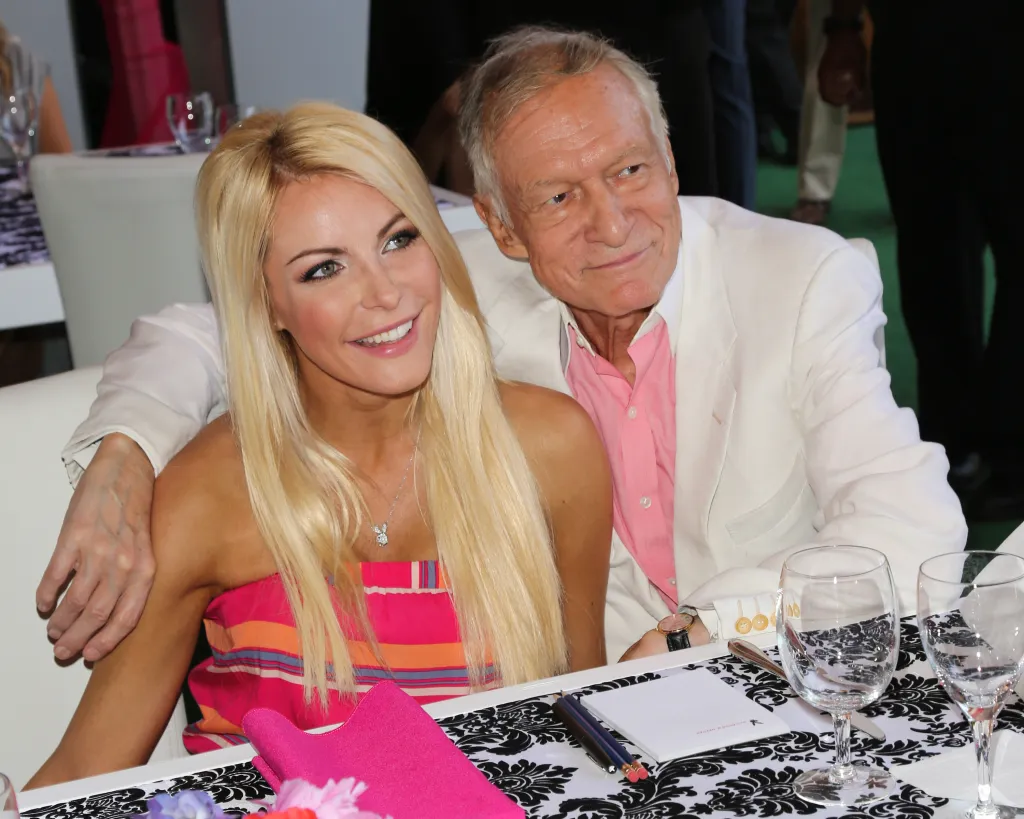 Hugh and Crystal Hefner at the 2013 Playmate of the Year announcement.