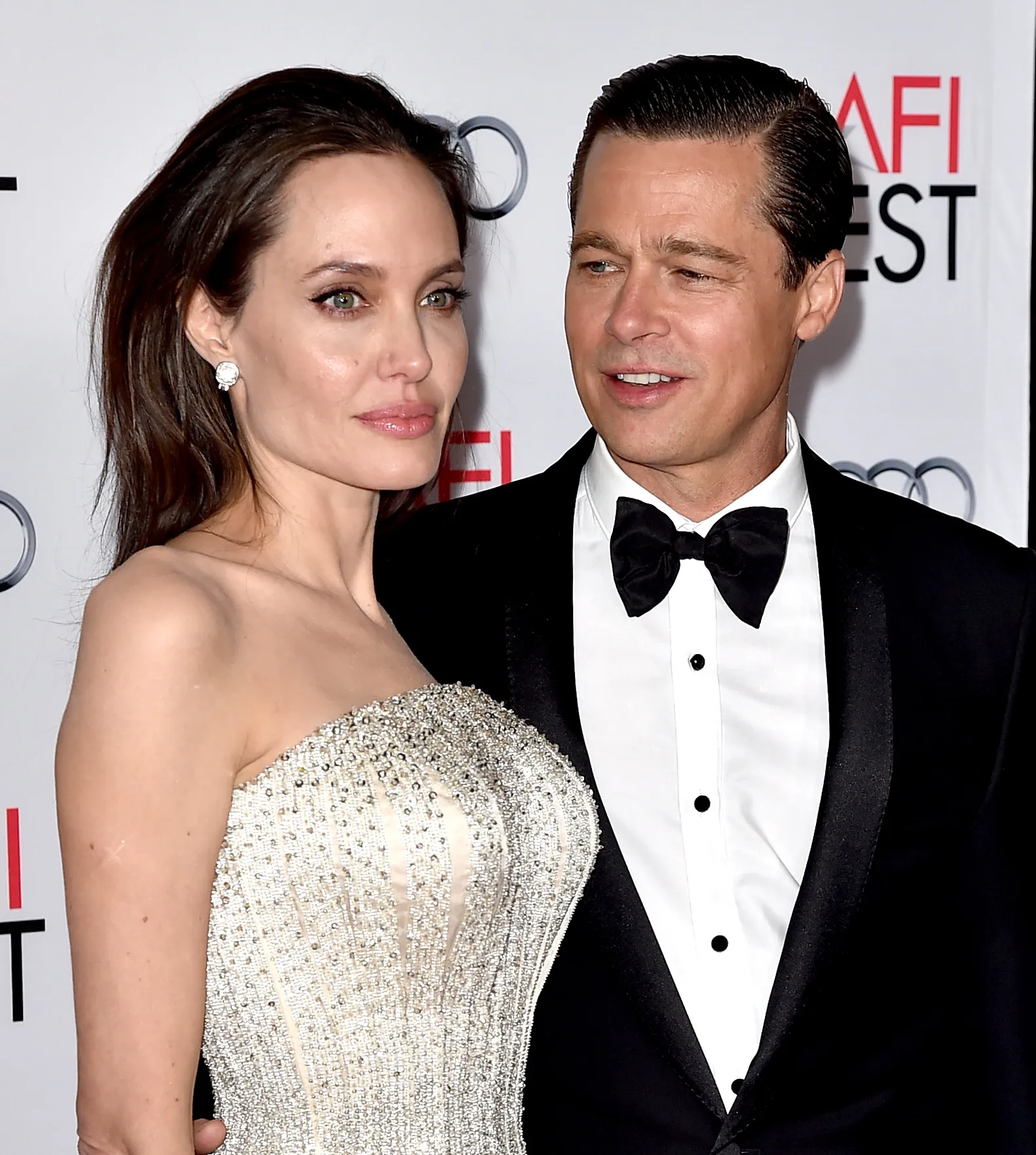 Angelina Jolie and Brad Pitt at the AFI Fest 2015 opening night gala.