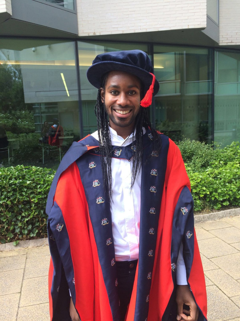 Jason Arday at his PhD ceremony.