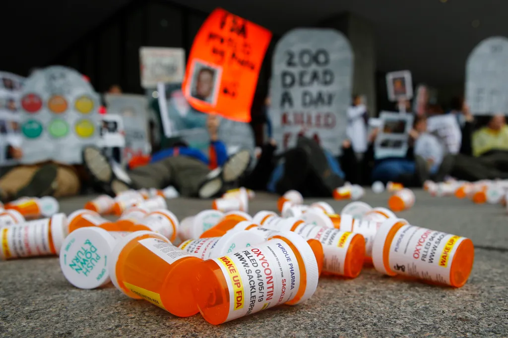 Prescription pill bottles labeled 