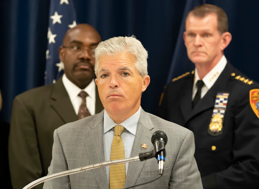 Suffolk County Executive Steve Bellone gives an update on COVID-19 cases.