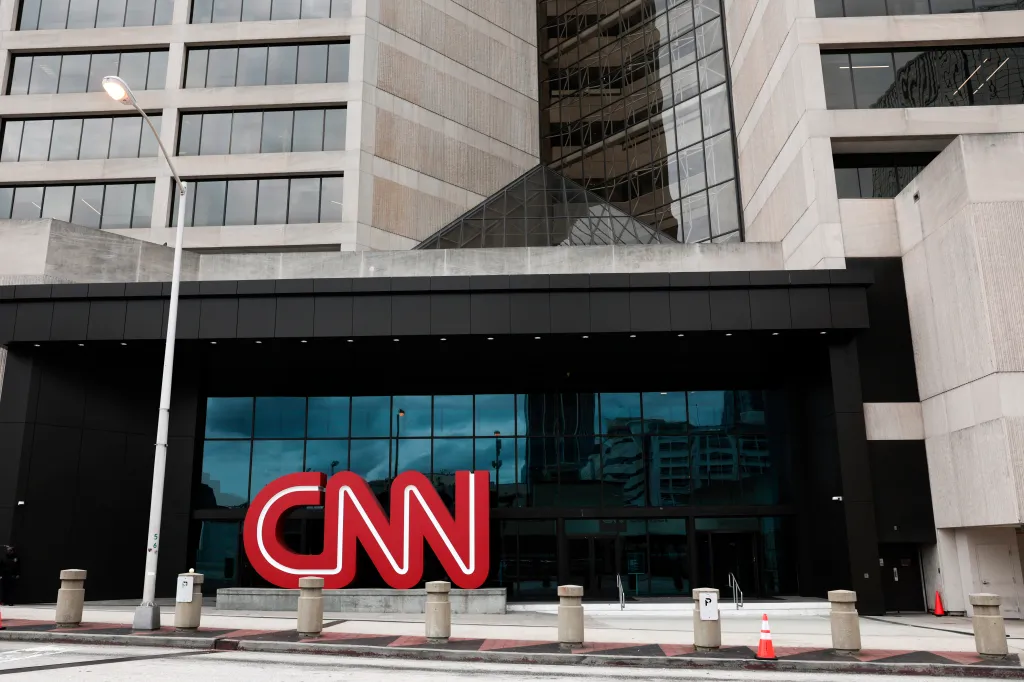 The CNN world headquarters building in Atlanta, Georgia.