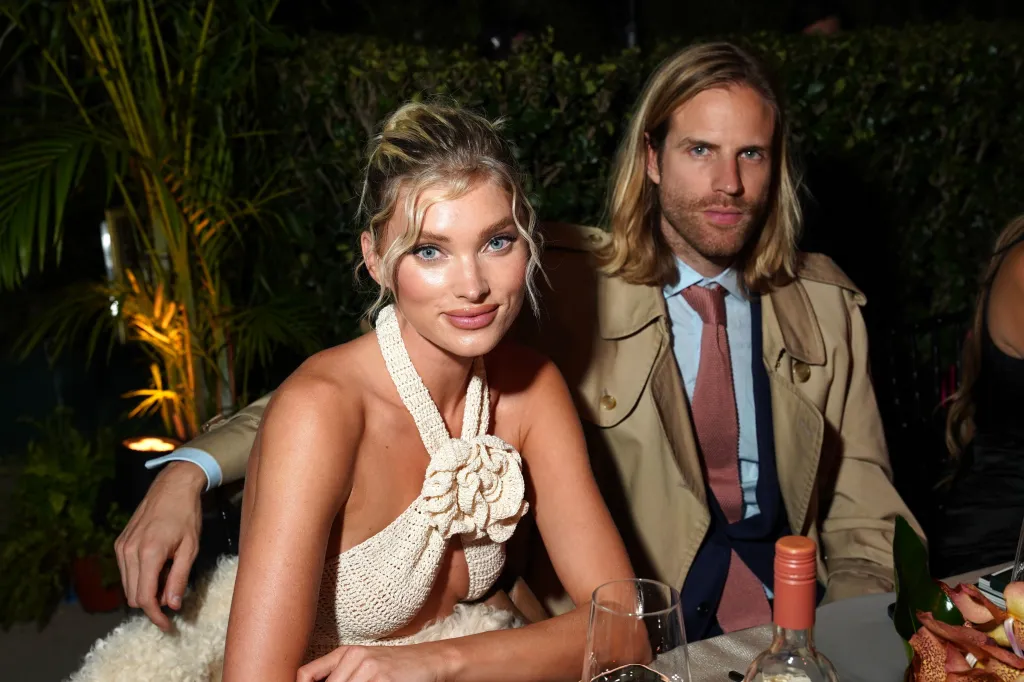 Elsa Hosk and Tom Daly at the 2022 Baby2Baby Gala.