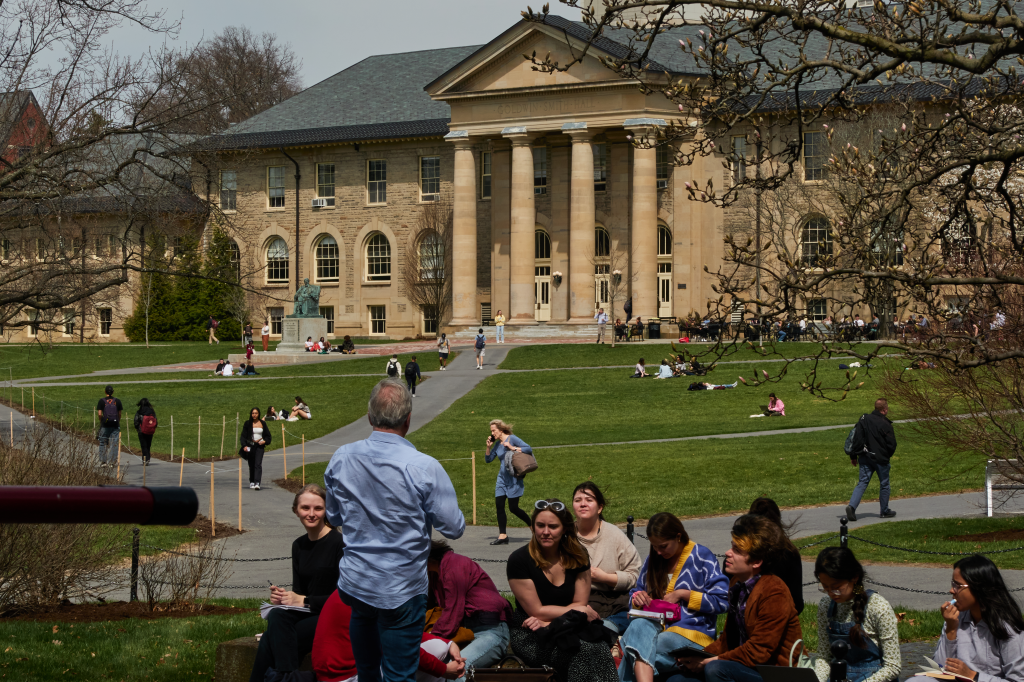 A photo of Cornell's campus. 