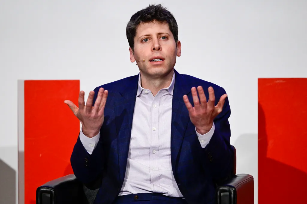 OpenAI CEO Sam Altman speaks at a panel discussion on potentials, perspectives and challenges in the age of Artificial Intelligence (AI) at the Technical University (TU) in Berlin on Friday, February 7, 2025.