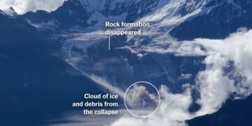 See the Moments After a Himalayan Glacier Collapsed, Causing a Deadly Flood
