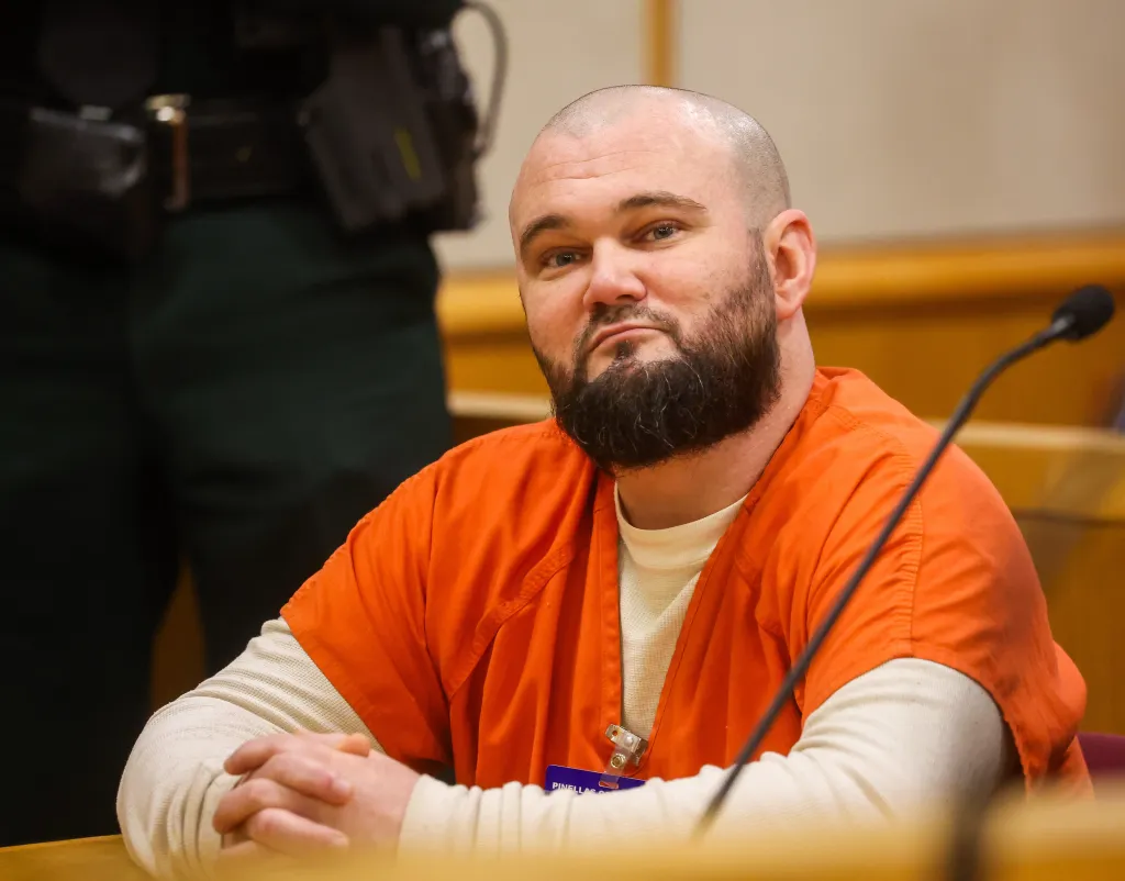 Steven Gress appears in court at the Pinellas County Justice Center on Wednesday, Aug. 19, 2026, in Clearwater, Florida.