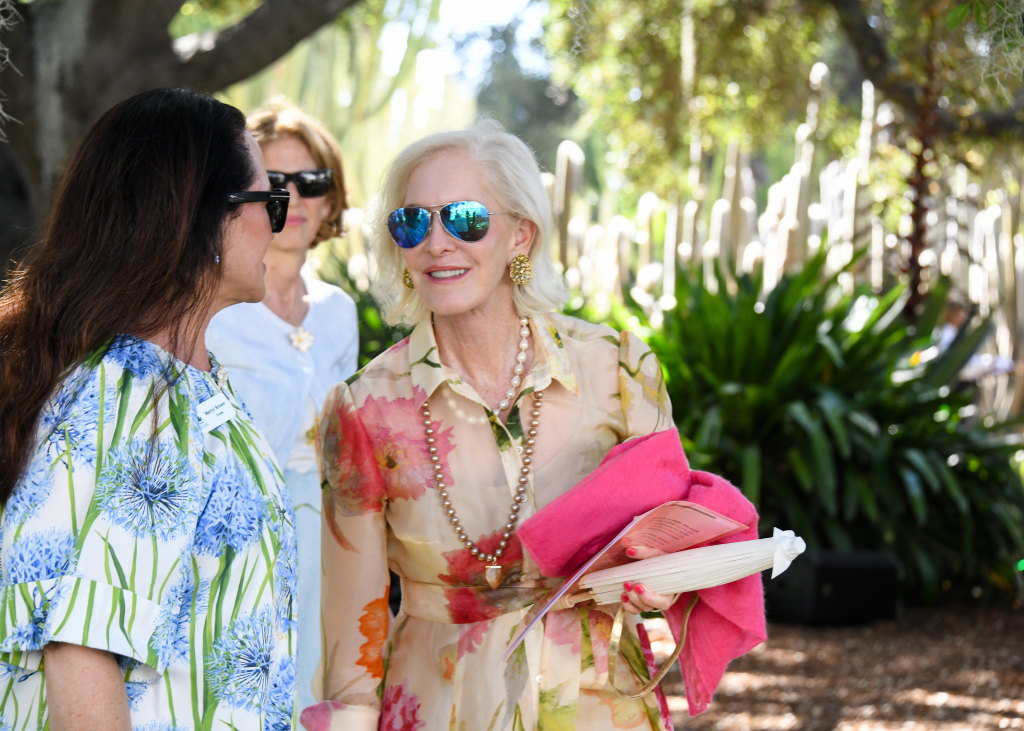 Wendy Schmidt at Lotusland's Botanical Splendor event in Montecito.