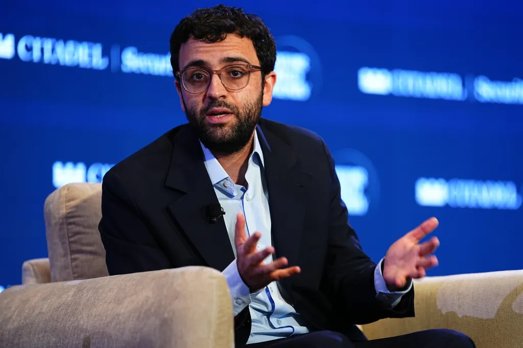 Tarek Mansour, co-founder of Kalshi, speaking at the Semafor World Economy Summit.