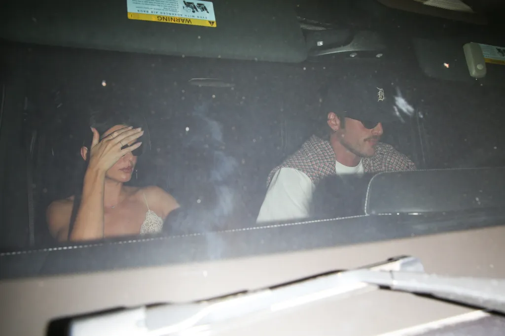 Kendall Jenner and Jacob Elordi leaving a romantic dinner in Los Angeles.