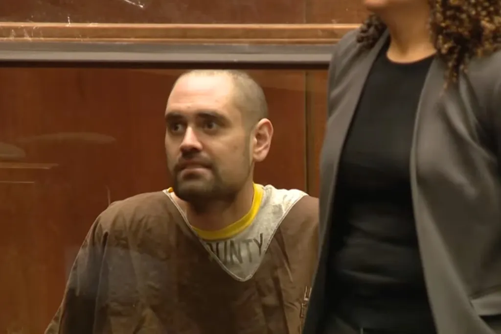 Nick Reiner in court in Los Angeles.