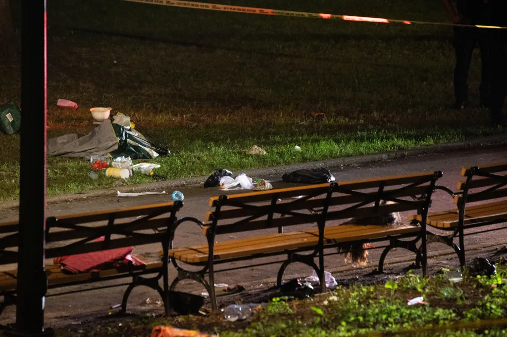 The 30-year-old female victim was stabbed multiple times and taken to Brookdale Hospital where she was later pronounced dead.