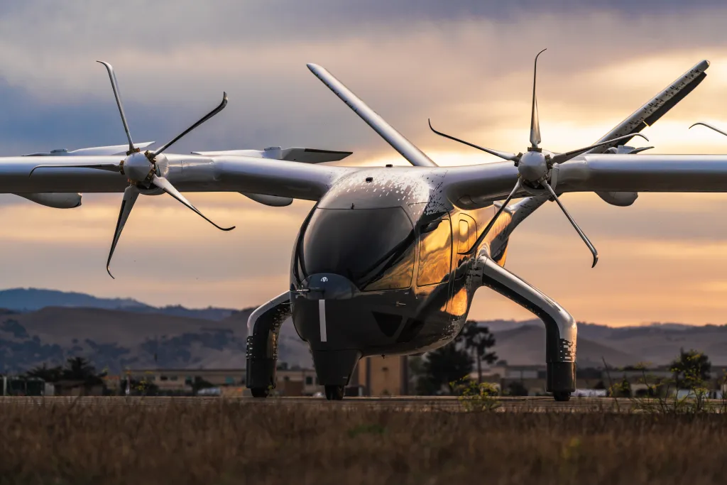 Archer Aviation's Midnight aircraft with LA28 and Team USA livery.