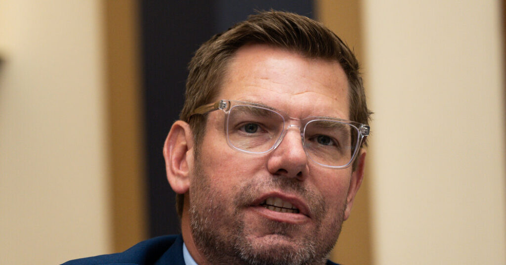 F.B.I. Agents Search Eric Swalwell’s Home as Part of Federal Inquiry