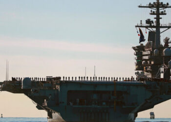 Weary U.S.S. Abraham Lincoln Leaves Middle East