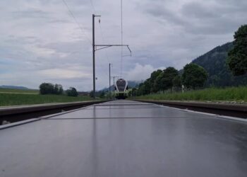 Is That a Solar Farm, or a Train Track? In One Swiss Town, It’s Both.