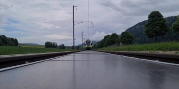 Is That a Solar Farm, or a Train Track? In One Swiss Town, It’s Both.