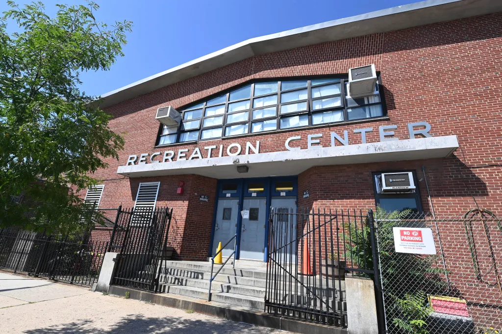 The outside of the annex.
