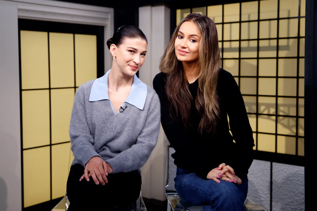Phoebe Gates and Sophia Kianni, co-founders of Phia, sit next to each other.