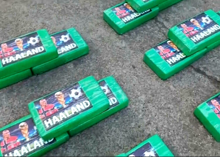 Ecuadorian police seize 1,000 pounds of cocaine bearing image of soccer star Erling Haaland
