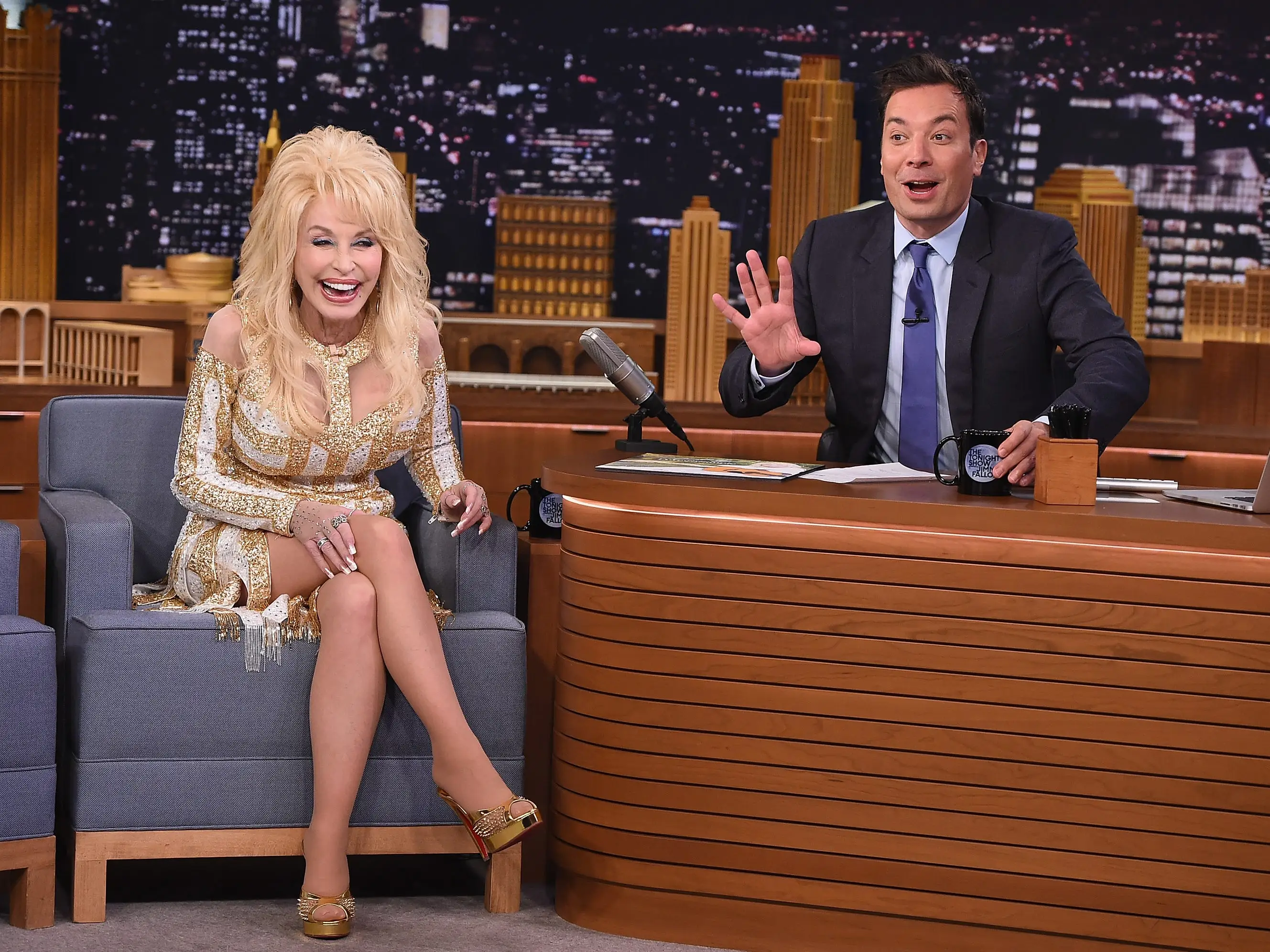 Dolly Parton visits 