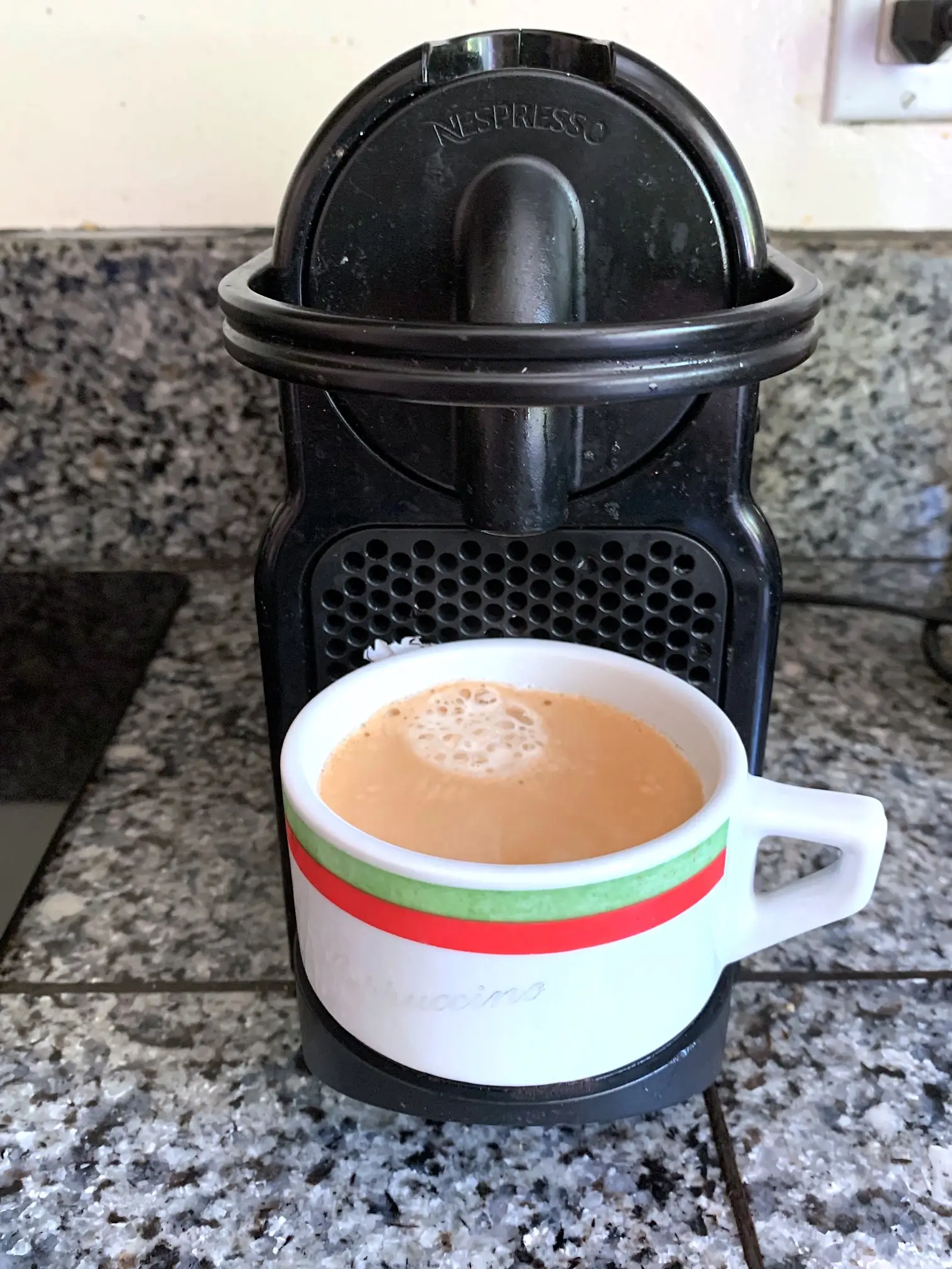 Making the espresso for Ina Garten's espresso martini