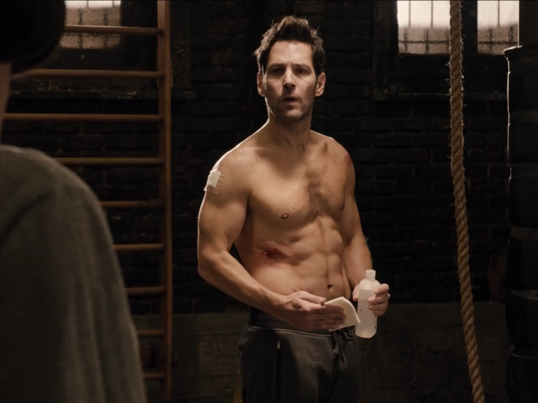 Paul Rudd shirtless in 