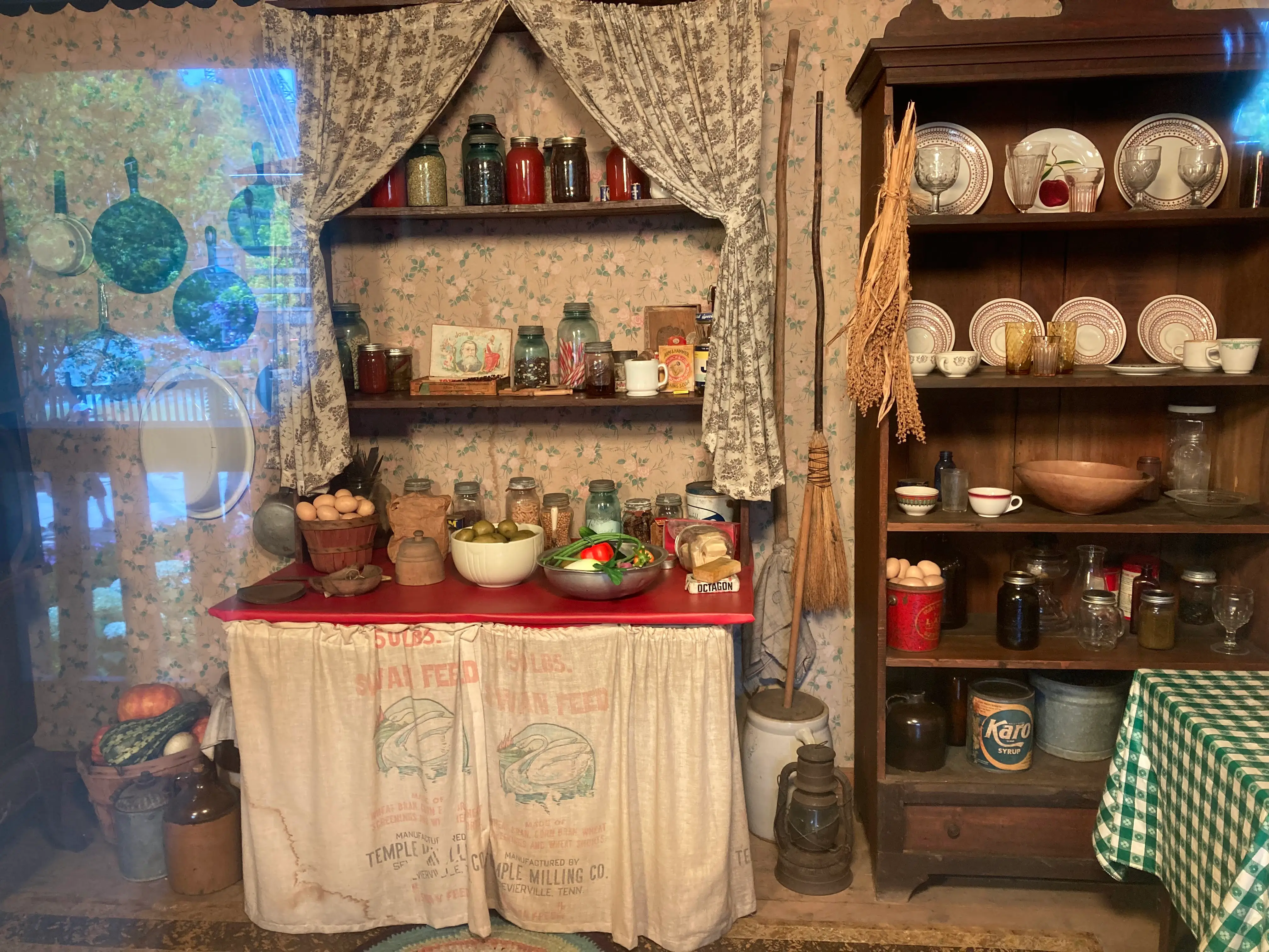 The kitchen in a replica of Dolly Parton's childhood home at Dollywood.