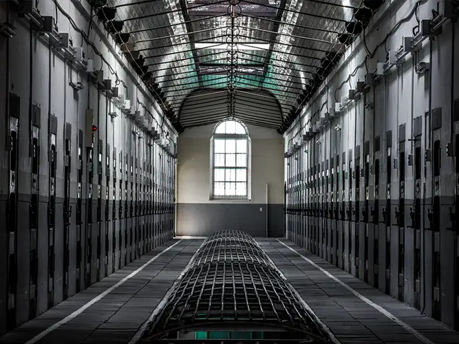 The interior of a Nara prison ward.