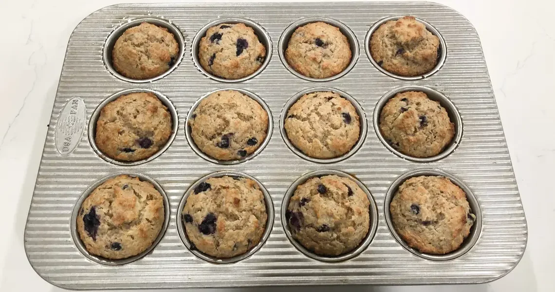 I made Ina Garten’s blueberry muffins. The simple recipe was a hit with the whole family.