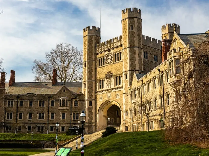 Blair Hall at Princeton University in springtime.