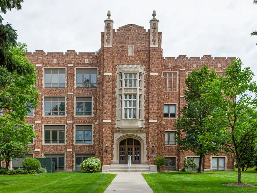 The Merrifield Hall is a classic example of the collegiate Gothic style.