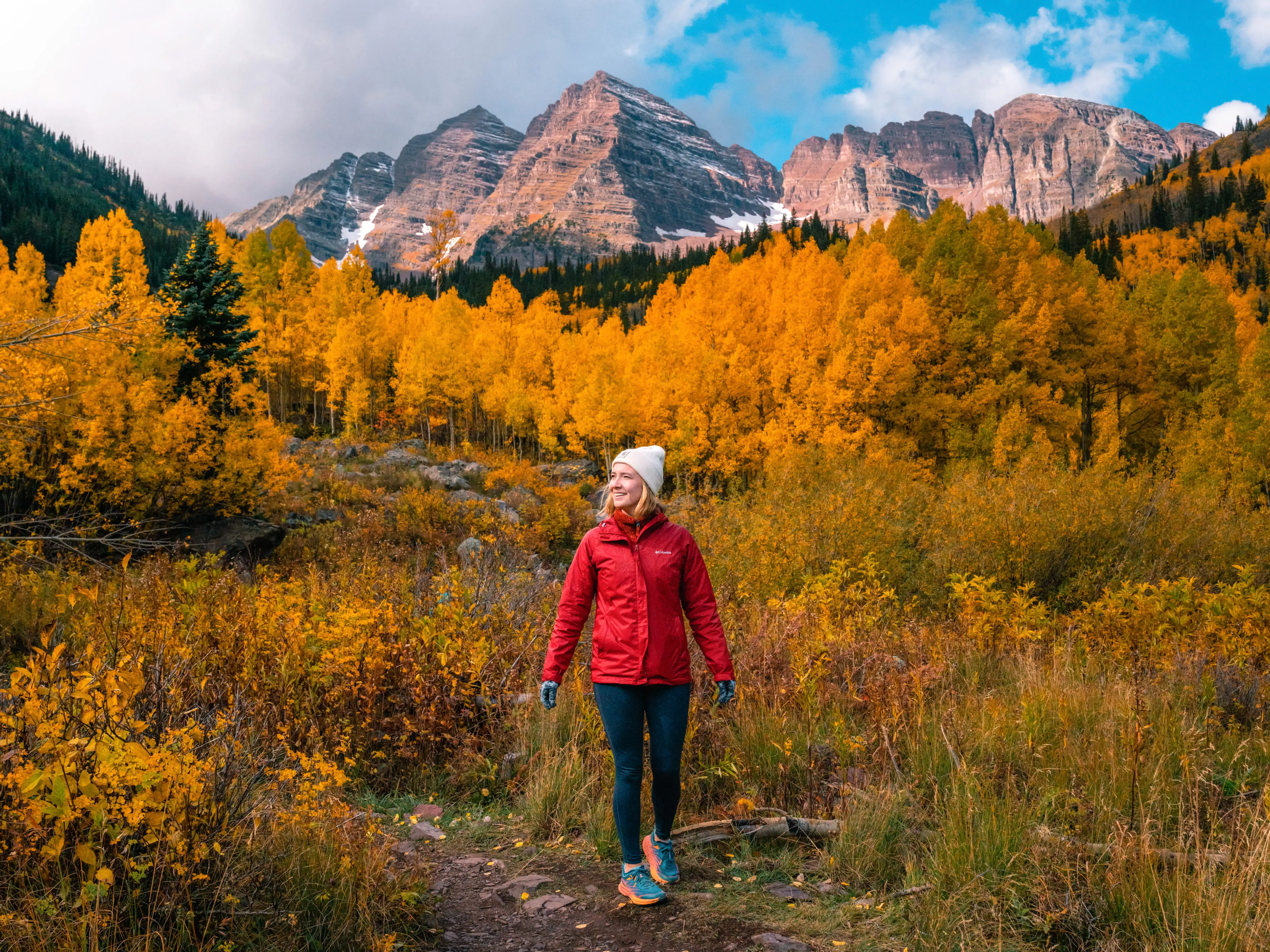 Alexandra Blodgett in Maroon Bells, Colorado.