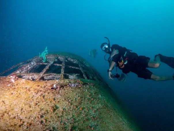 Boeing 747 sunken off the coast of Bahrain.