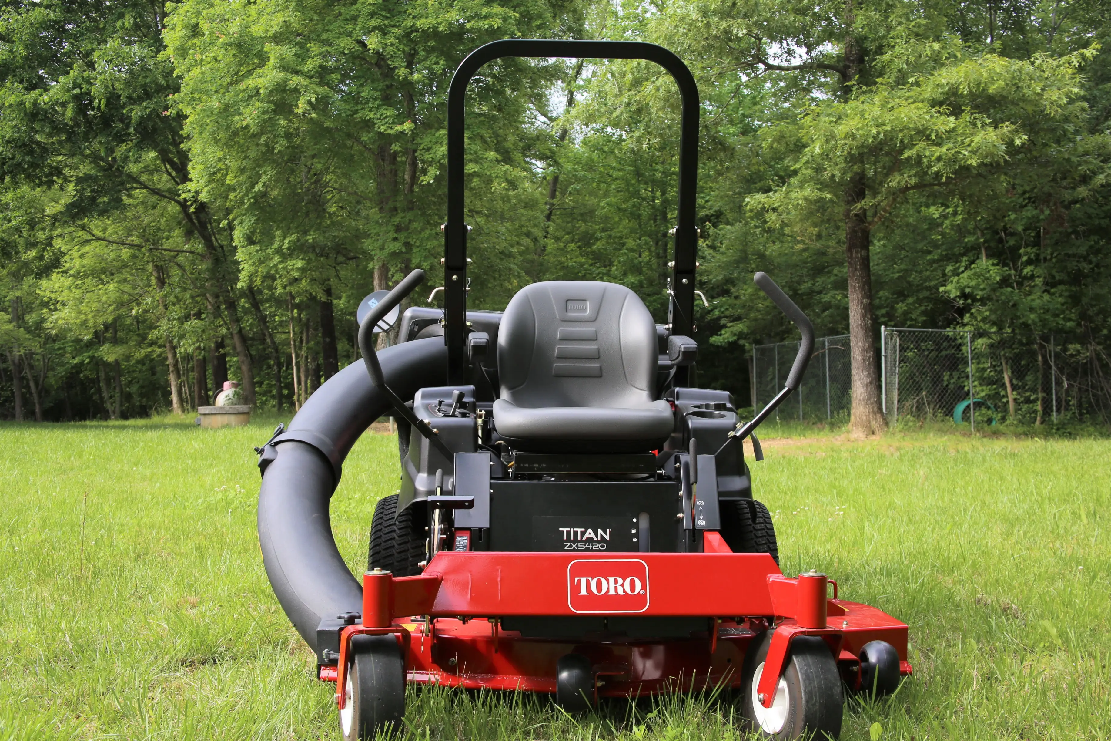 a rideable lawn mower