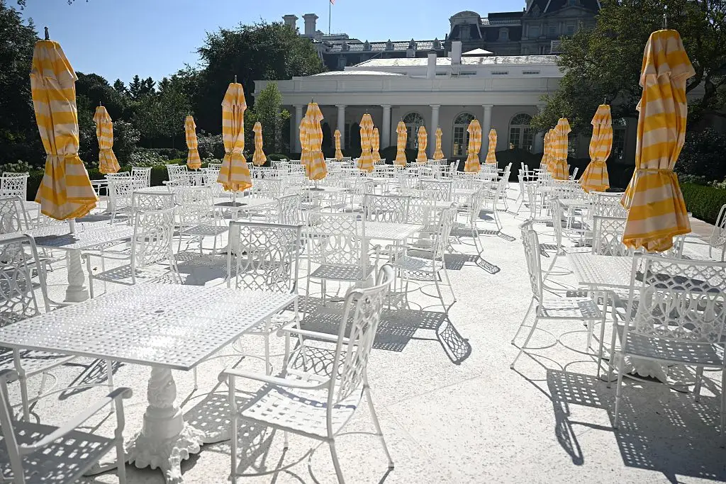 Donald Trump's new White House Rose Garden.