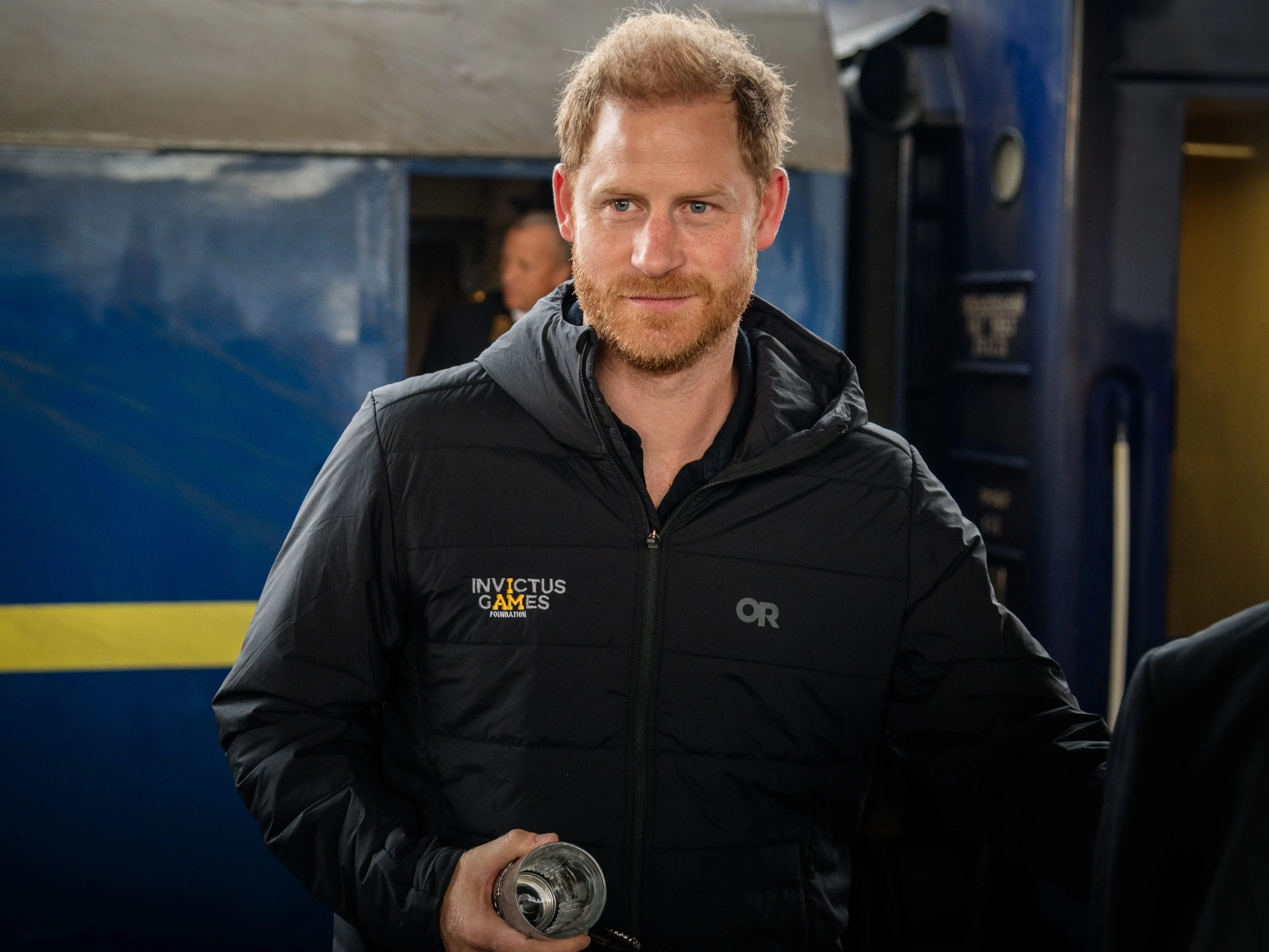 Prince Harry on a visit to Kyiv, Ukraine, in September 2025.