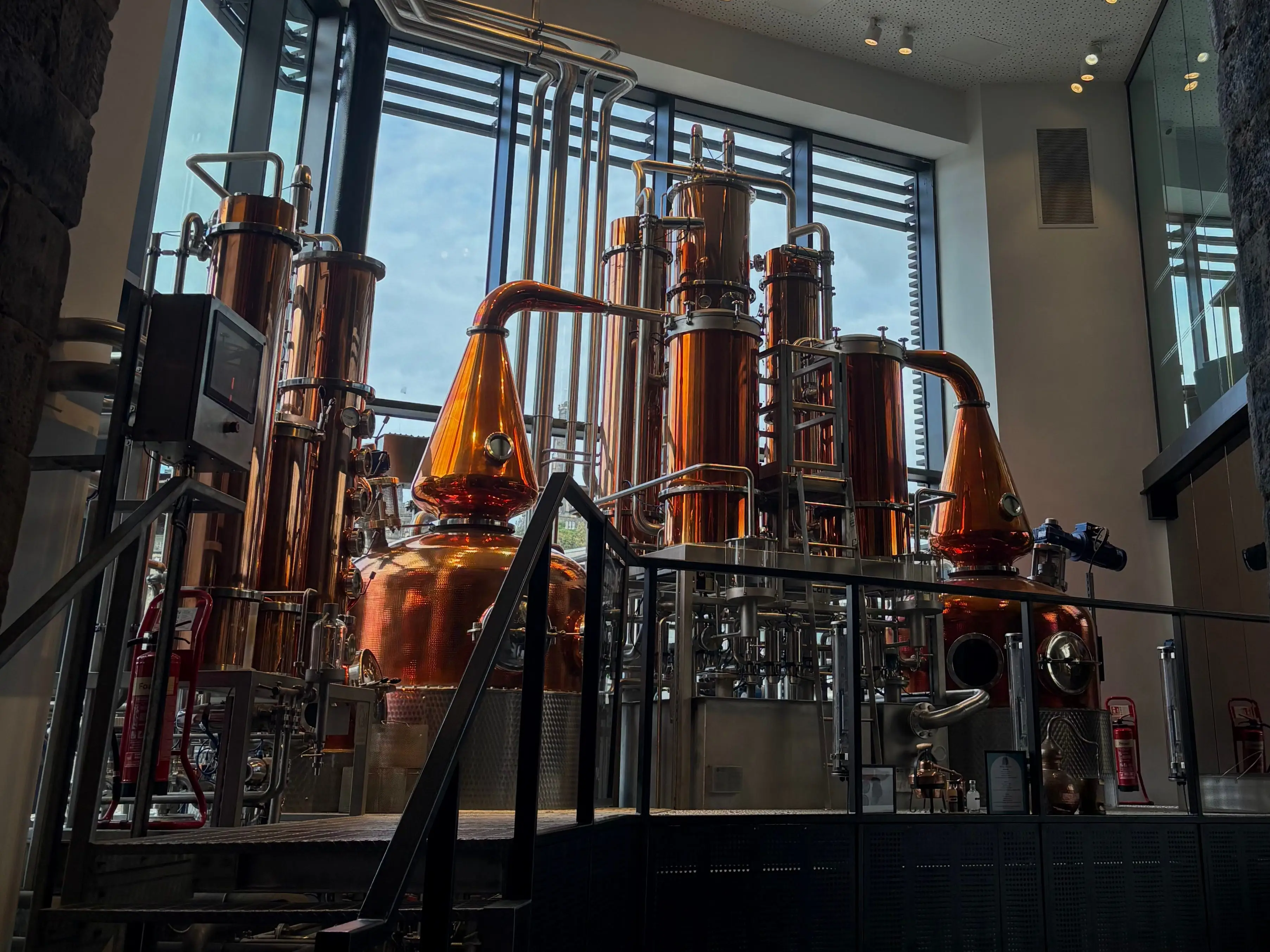 A gin distillery in Edinburgh.