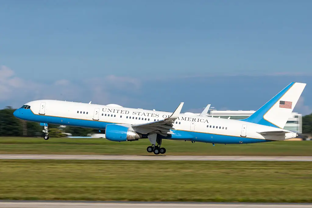 A Boeing C-32 used as Air Force One.