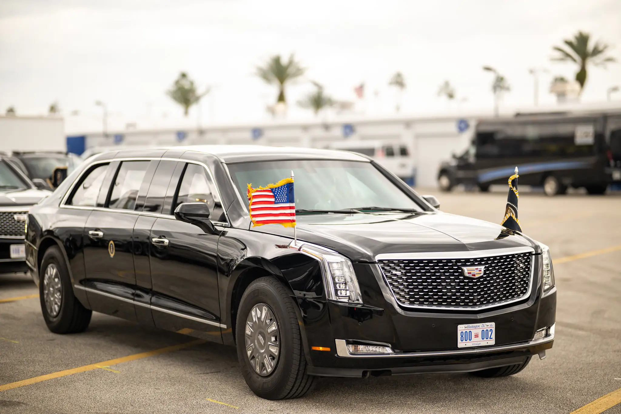 The presidential limousine known as 