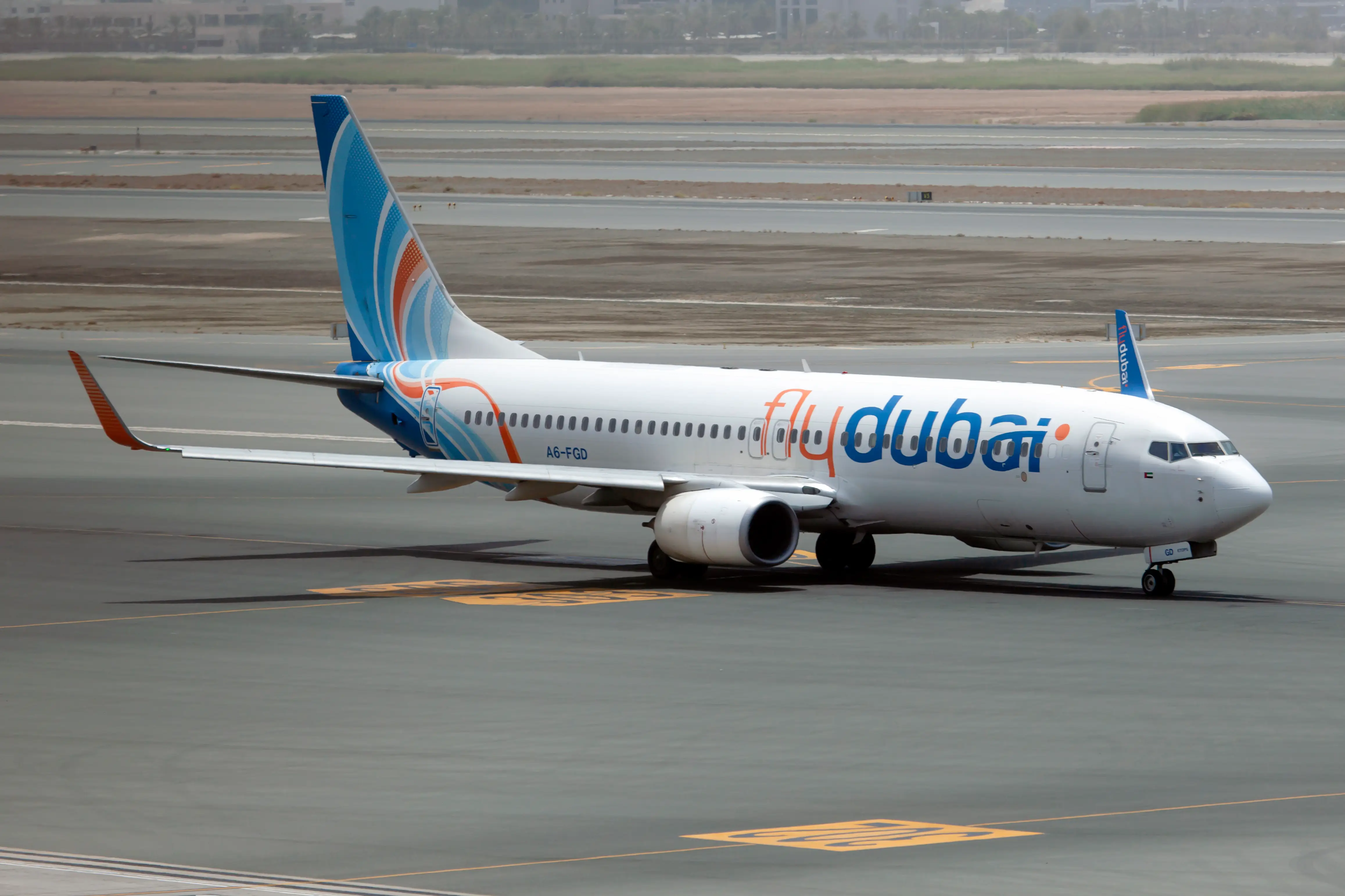 A FlyDubai Boeing 737.