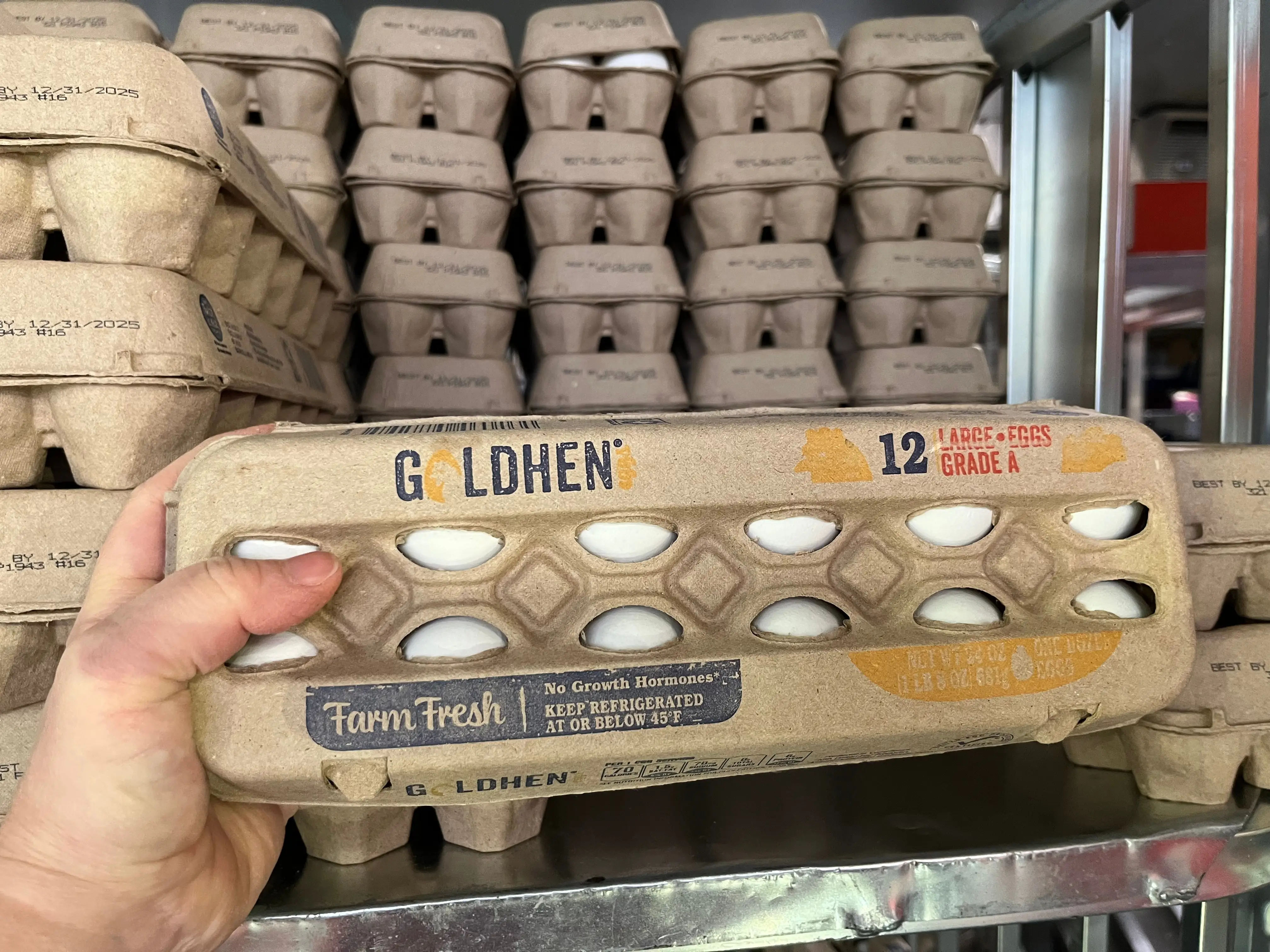 carton of eggs at aldi